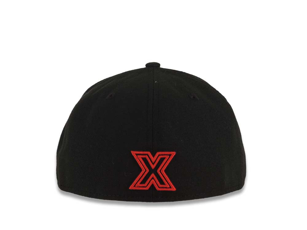 Xolos de Tijuana Liga MX New Era 59FIFTY 5950 Fitted Cap Hat Red Crown/Visor Red/White Text Logo