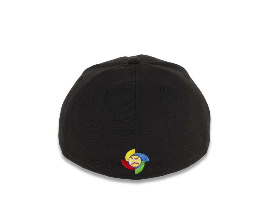 Mexico 39THIRTY 3930  WBC Flexfit Cap Hat Team Color Black Crown/Visor Green/White/Red Logo