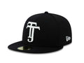 Xolos de Tijuana New Era Liga MX 59FIFTY 5950 Fitted Cap Hat Black Crown/Visor White TJ Logo