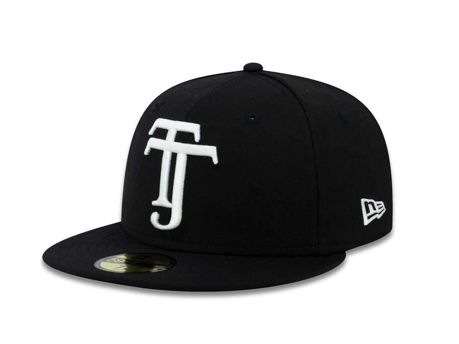 Xolos de Tijuana New Era Liga MX 59FIFTY 5950 Fitted Cap Hat Black Crown/Visor White TJ Logo