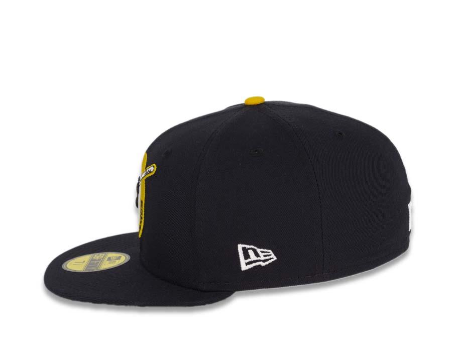 San Diego Padres New Era MLB 59Fifty 5950 Fitted Cap Hat Navy Crown/Visor Brown/White/Gold Friar Logo