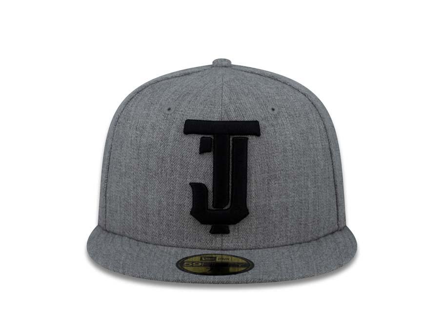 Toros de Tijuana New Era 59FIFTY 5950 Fitted Cap Hat Heather Gray Crown/Visor Black Logo