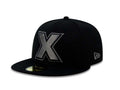 Xolos de Tijuana New Era Liga MX 59FIFTY 5950 Fitted Cap Hat Black Crown/Visor Dark Gray X Logo