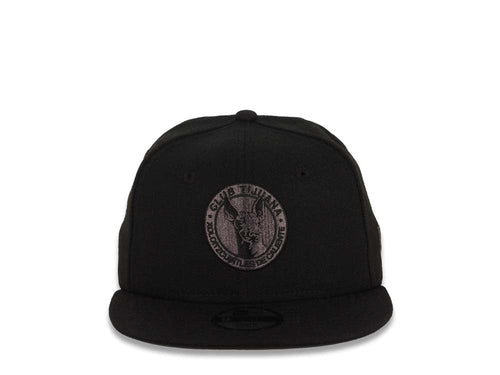 (Youth) Xolos de Tijuana New Era Liga MX 9FIFTY 950 Kid Snapback Cap Hat Black Crown/Visor Dark Gray/Black Chihuahua Logo