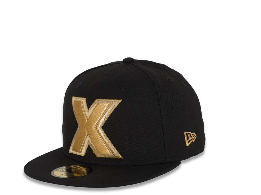 Xolos de Tijuana New Era Liga MX 59FIFTY 5950 Fitted Cap Hat Black Crown/Visor Gold X Logo