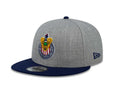 Chivas New Era 9FIFTY 950 Snapback Cap Hat Heather Gray/Navy Crown/Visor Team Color Logo