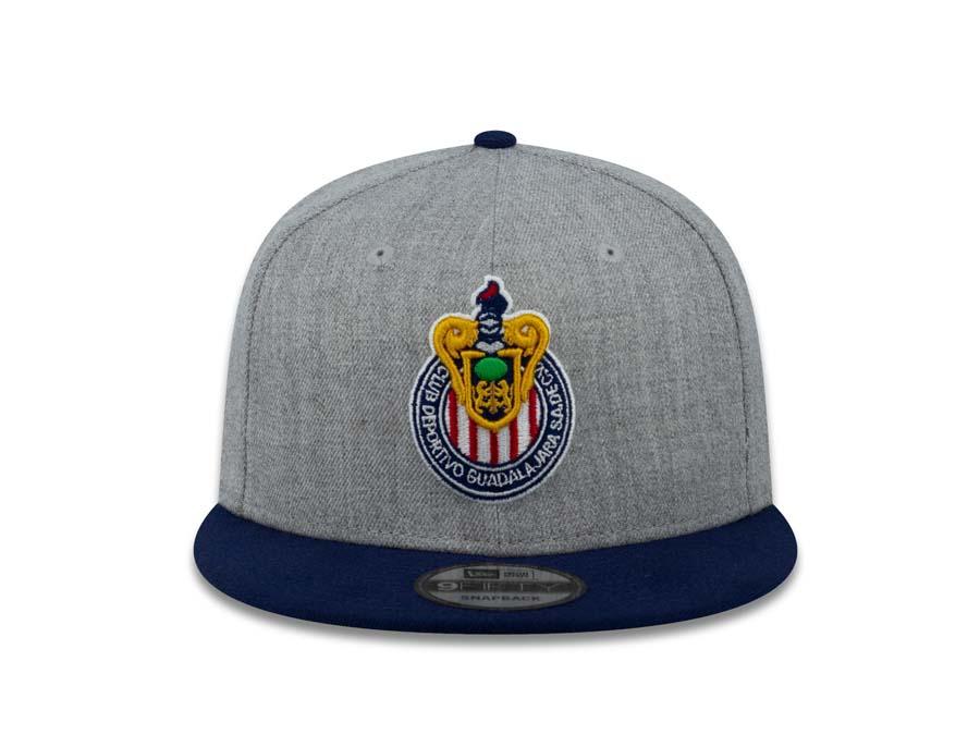 Chivas New Era 9FIFTY 950 Snapback Cap Hat Heather Gray/Navy Crown/Visor Team Color Logo