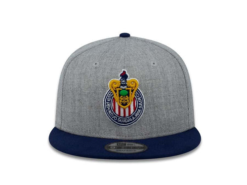 Chivas New Era 9FIFTY 950 Snapback Cap Hat Heather Gray/Navy Crown/Visor Team Color Logo