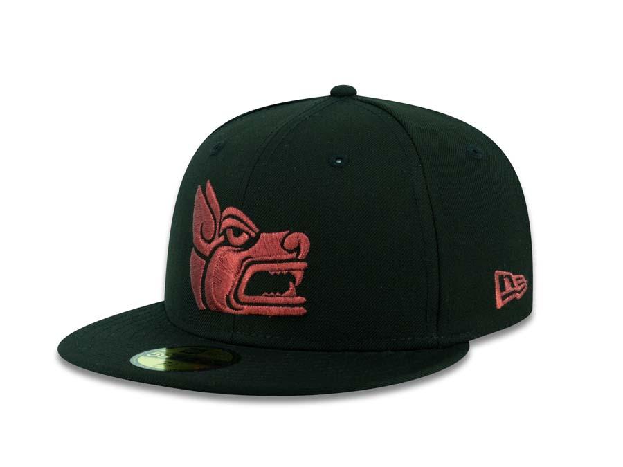 Xolos de Tijuana New Era Liga MX 59FIFTY 5950 Fitted Cap Hat Black Crown/Visor Red Dog Head Logo
