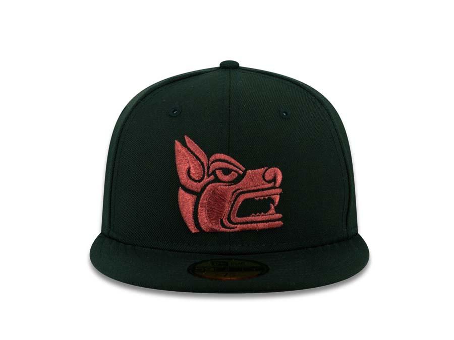 Xolos de Tijuana New Era Liga MX 59FIFTY 5950 Fitted Cap Hat Black Crown/Visor Red Dog Head Logo
