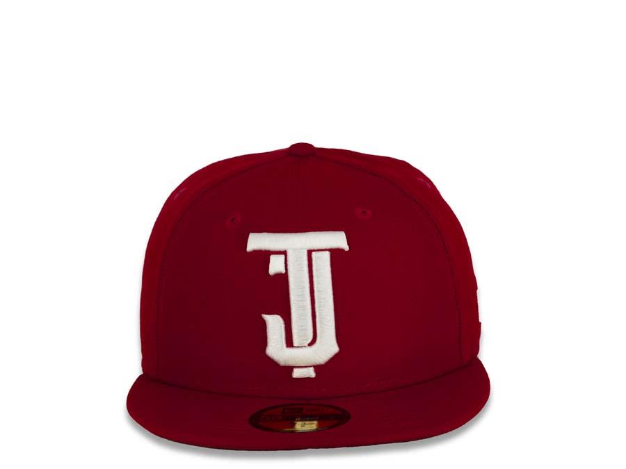 Toros de Tijuana New Era LMB 59FIFTY 5950 Fitted Cap Hat Red Crown/Visor White "TJ" Logo