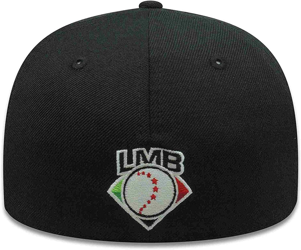 Tijuana Toros Mexican Baseball League LMB Fitted Cap Hat Black Crown/Visor Metallic Gold Logo