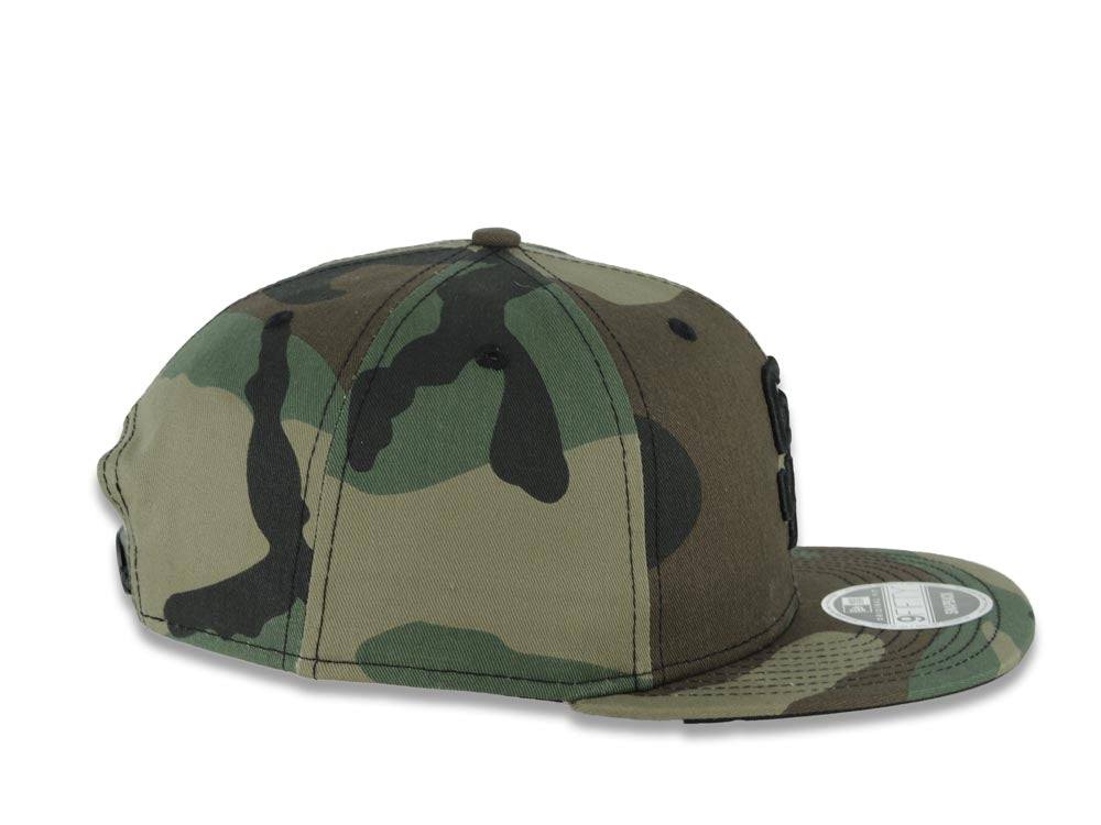 San Diego Padres New Era MLB 9FIFTY 950 Original Fit Snapback Cap Hat Camo Crown/Visor Black Logo
