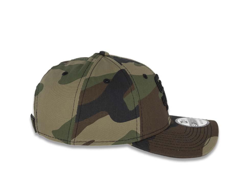 San Diego Padres New Era MLB 9FORTY 940 Adjustable Cap Hat Camo Crown/Visor Black Logo