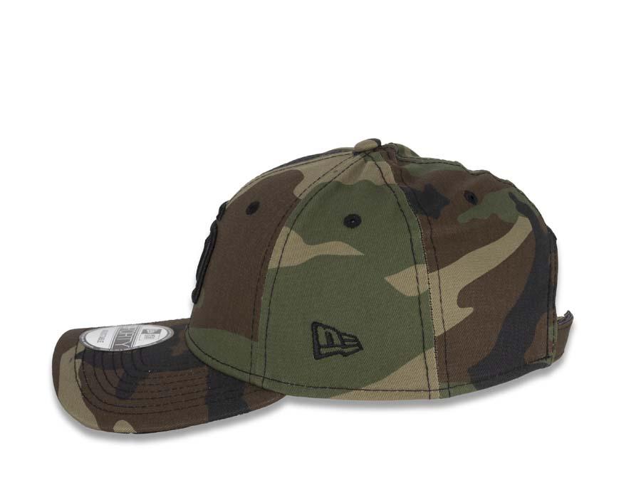 San Diego Padres New Era MLB 9FORTY 940 Adjustable Cap Hat Camo Crown/Visor Black Logo