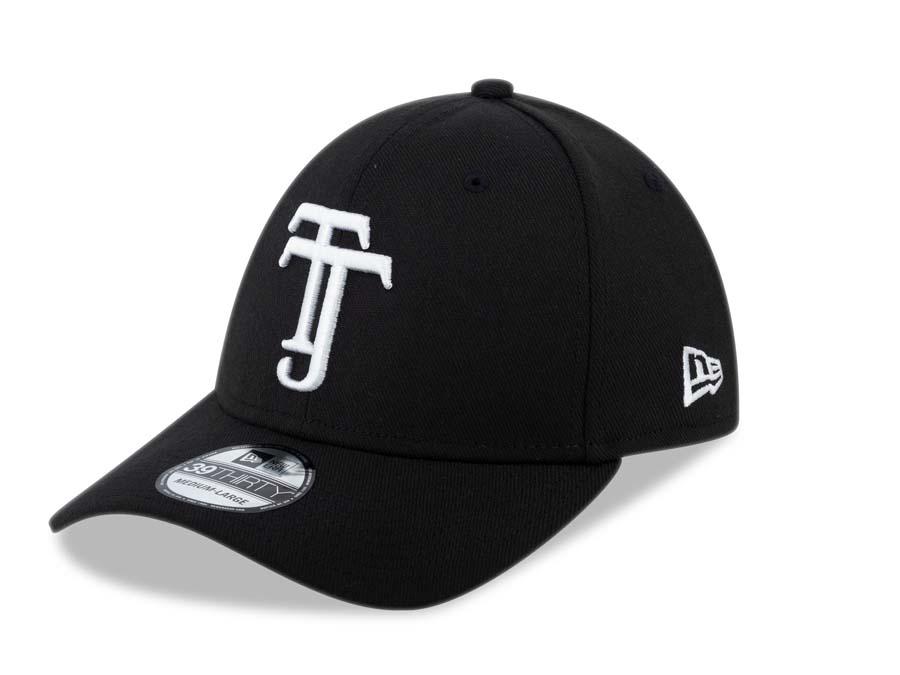 Xolos de Tijuana New Era Liga MX 39THIRTY 3930 Flexfit Cap Hat Black Crown/Visor White TJ Logo