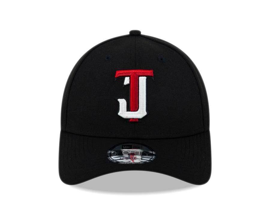 Tijuana Toros New Era LMB 9FORTY 940 Adjustable Cap Hat Team Color Black Crown/Visor Red/White Logo