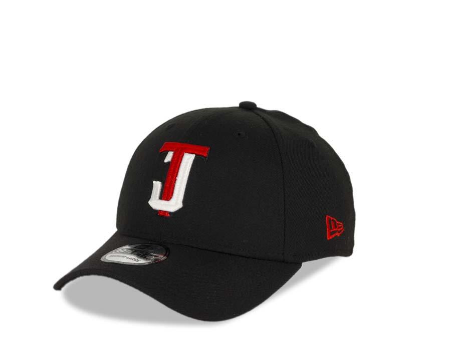 Tijuana Toros New Era LMB 39THIRTY 3930 Flexfit Cap Hat Team Color Black Crown/Visor Red/White Logo