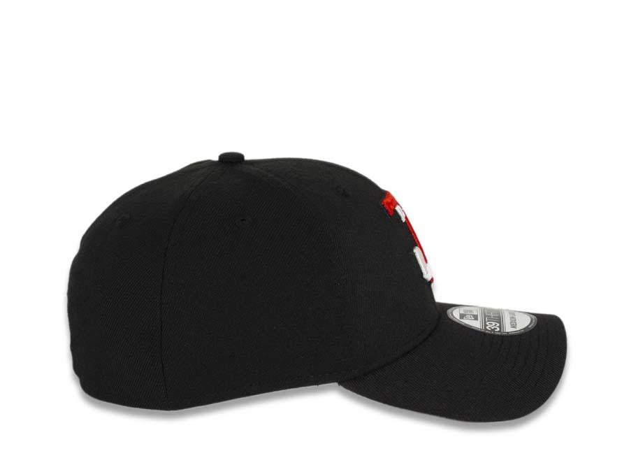 Tijuana Toros New Era LMB 39THIRTY 3930 Flexfit Cap Hat Team Color Black Crown/Visor Red/White Logo