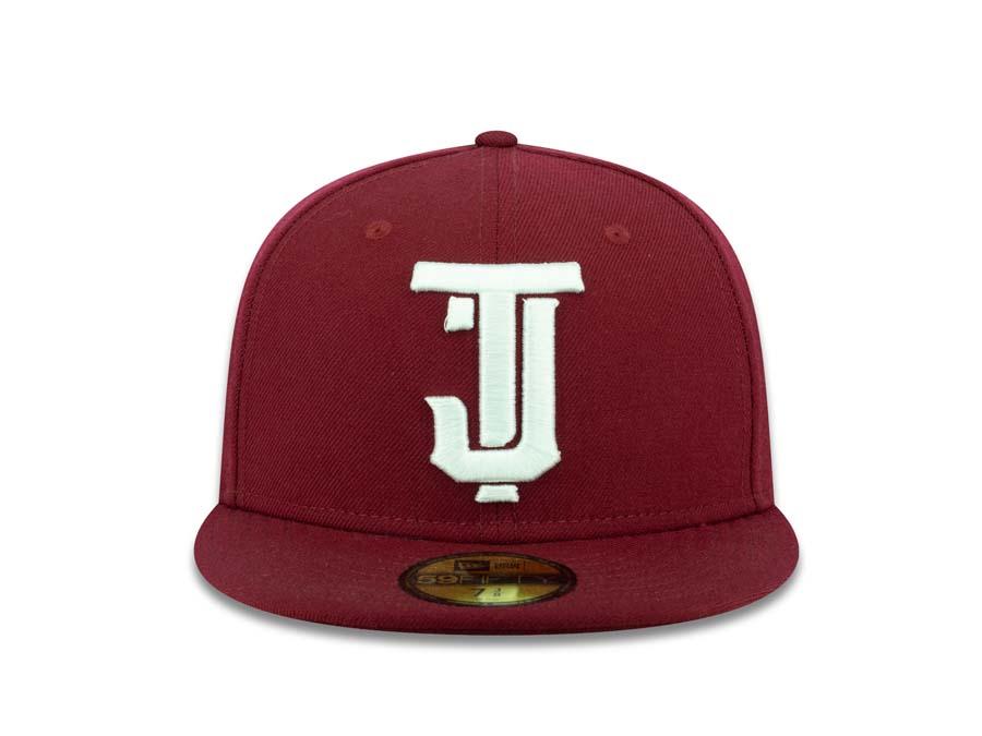 Tijuana Toros New Era LMB 59FIFTY 5950 Fitted Cap Hat Maroon Crown/Visor White TJ Logo