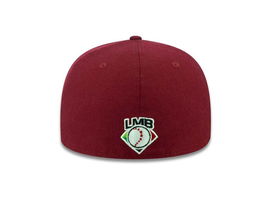 Tijuana Toros New Era LMB 59FIFTY 5950 Fitted Cap Hat Maroon Crown/Visor White TJ Logo