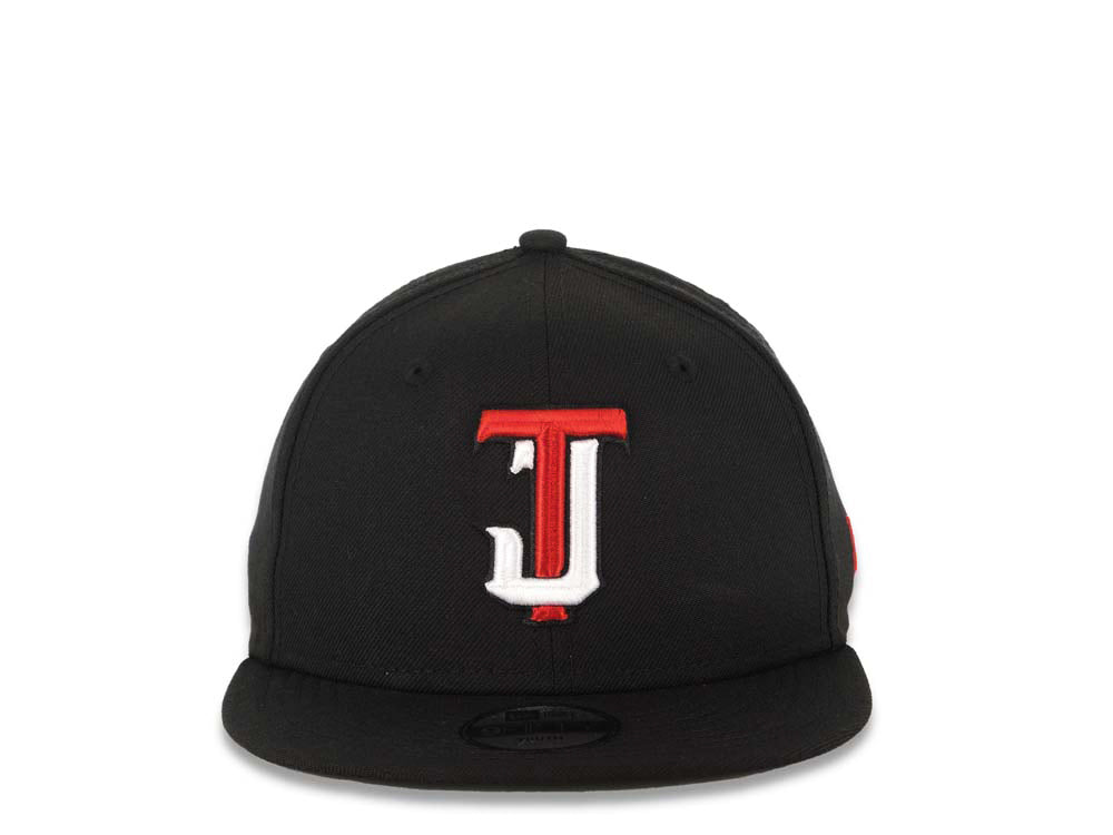 (Youth)Tijuana Toros New Era MLB 9FIFTY 950 Kid Snapback Cap Hat Black Crown/Visor Red/White Logo