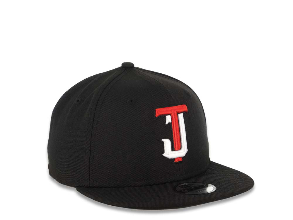 (Youth)Tijuana Toros New Era MLB 9FIFTY 950 Kid Snapback Cap Hat Black Crown/Visor Red/White Logo