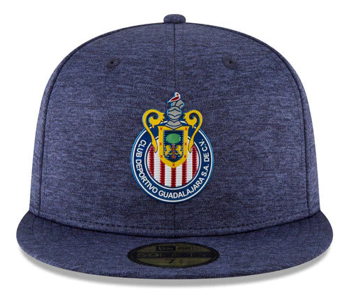 Chivas De Guadalajara New Era Liga MX 59FIFTY 5950 Fitted Cap Hat Shadow Tech Navy Blue Crown/Visor Team Color Logo