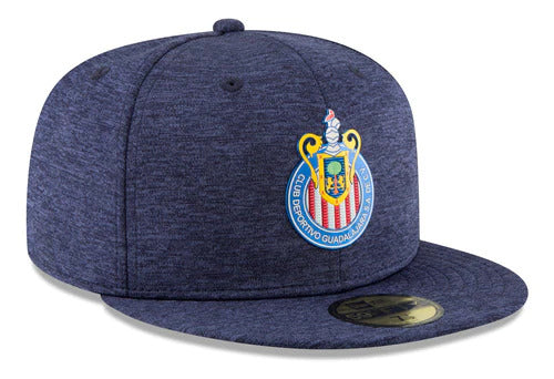 Chivas De Guadalajara New Era Liga MX 59FIFTY 5950 Fitted Cap Hat Shadow Tech Navy Blue Crown/Visor Team Color Logo