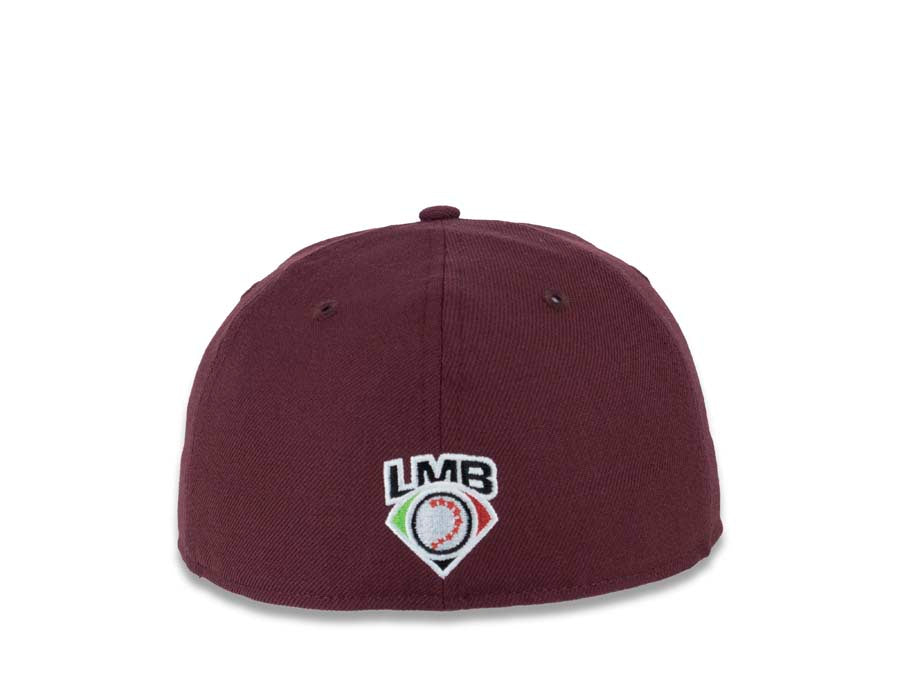 Algodoneros de Unión Laguna New Era LMB 59FIFTY 5950 Fitted Cap Hat Maroon Crown/Visor White Logo