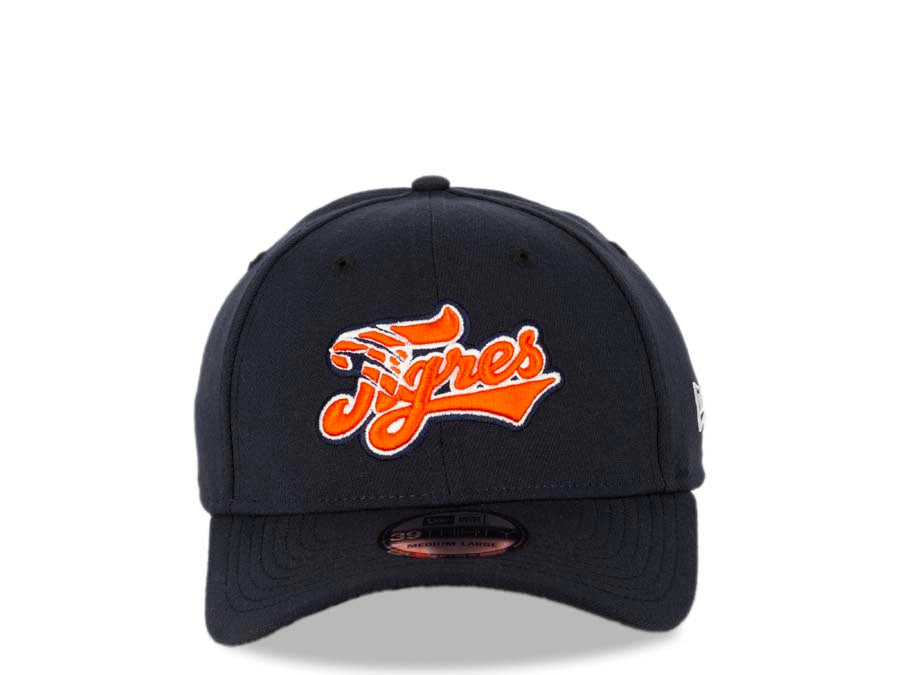 Tigres de Quintana Roo New Era LMB 39THIRTY 3930 Flexfit Cap Hat Navy Blue Crown/Visor White/Orange Logo
