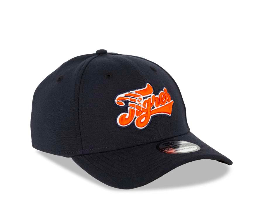 Tigres de Quintana Roo New Era LMB 39THIRTY 3930 Flexfit Cap Hat Navy Blue Crown/Visor White/Orange Logo