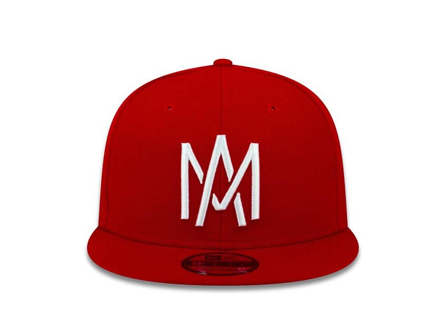 Aguilas de Mexicali New Era 9FIFTY 950 Snapback Cap Hat Red Crown/Visor White Logo