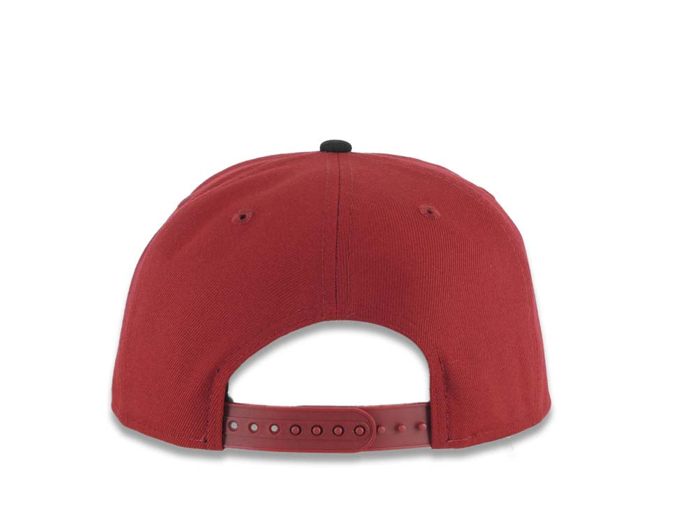 Tijuana Toros New Era LMB 9FIFTY 950 Snapback Cap Hat Cardinal Crown Black Visor Black Logo Gray UV