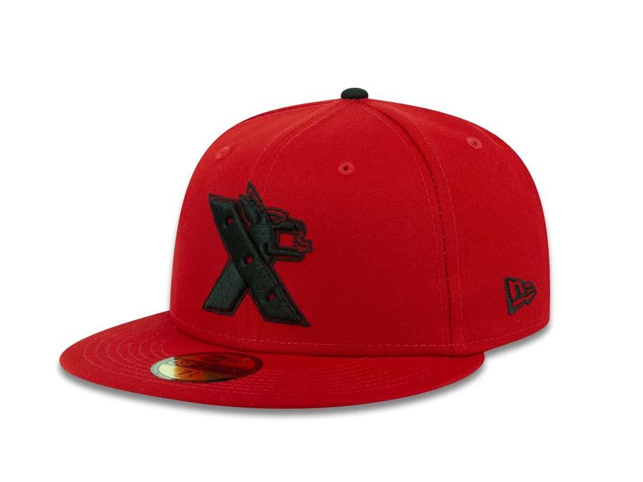Xolos de Tijuana New Era Liga MX 59FIFTY 5950 Fitted Cap Hat Red Crown/Visor Black Logo