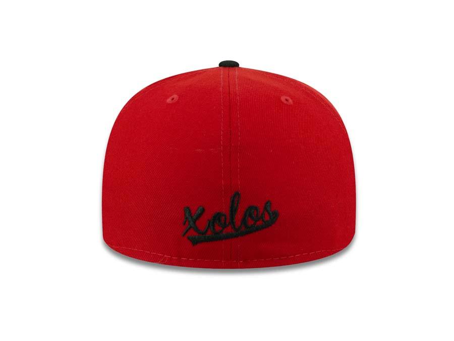 Xolos de Tijuana New Era Liga MX 59FIFTY 5950 Fitted Cap Hat Red Crown/Visor Black Logo