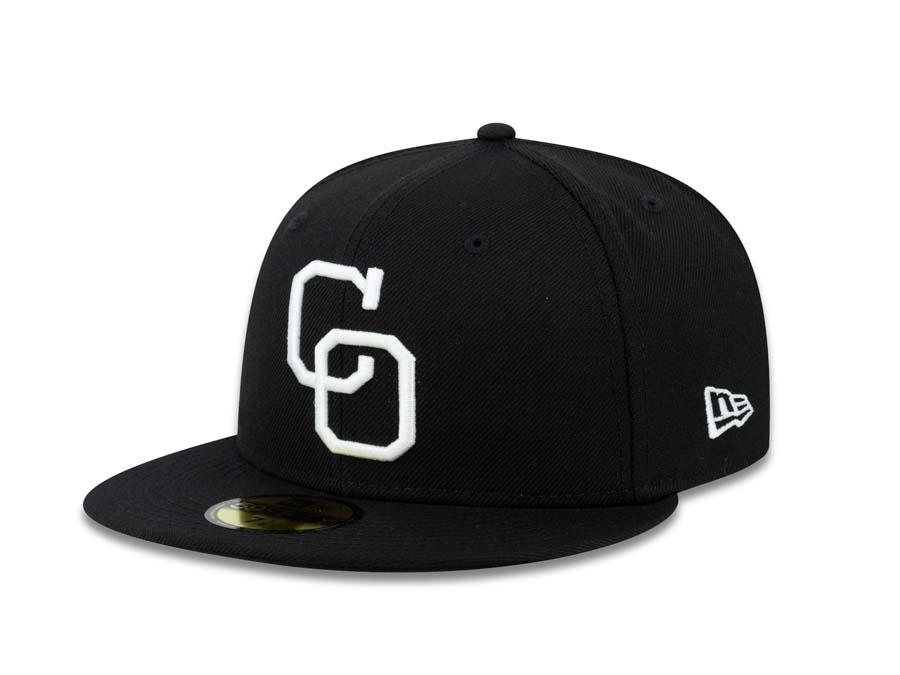 Yaquis de Obregon New Era 59FIFTY 5950 Fitted Cap Hat Black Crown/Visor White "CO" Logo