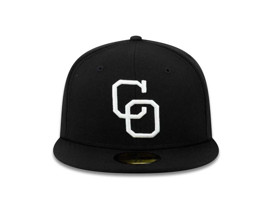 Yaquis de Obregon New Era 59FIFTY 5950 Fitted Cap Hat Black Crown/Visor White "CO" Logo