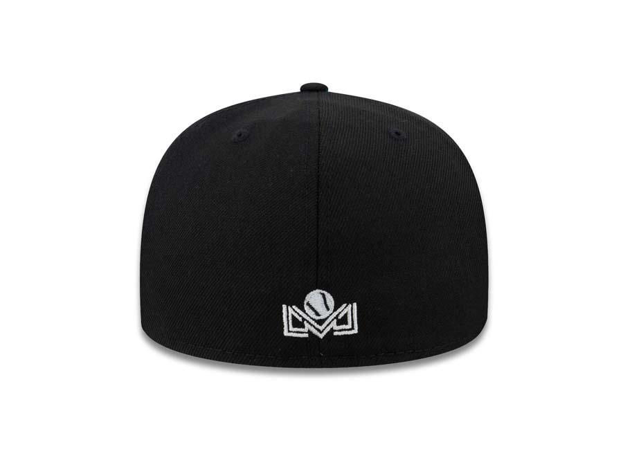 Yaquis de Obregon New Era 59FIFTY 5950 Fitted Cap Hat Black Crown/Visor White "CO" Logo
