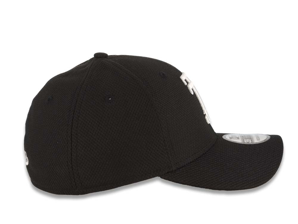 Xolos de Tijuana New Era Liga MX Flexfit Diamon Tech/Mesh Cap Hat Black Crown/Visor White Logo