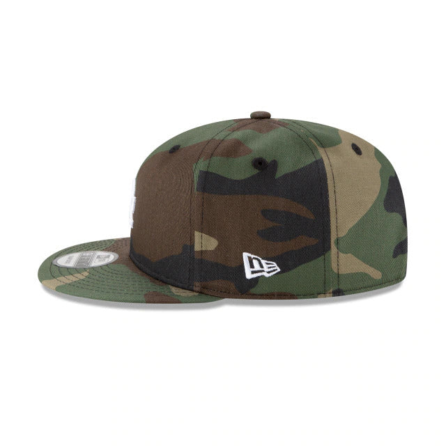 Los Angeles Dodgers New Era MLB 9FIFTY 950 Snapback Cap Hat Camo Crown/Visor White Logo