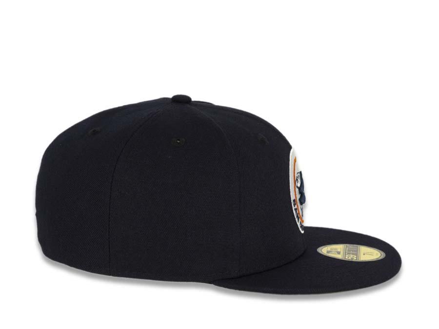 San Diego Padres New Era MLB 59Fifty 5950 Fitted Cap Hat Navy Crown/Visor Navy/White/Orange Friar Logo