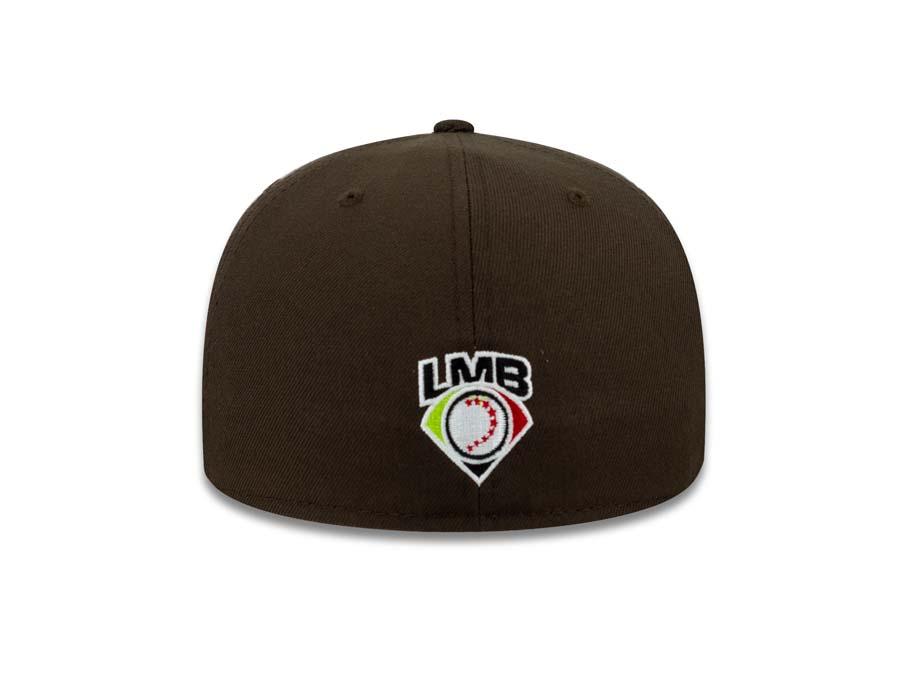 Toros de Tijuana New Era LMB 59FIFTY 5950 Fitted Cap Hat Brown Crown/Visor Yellow Logo