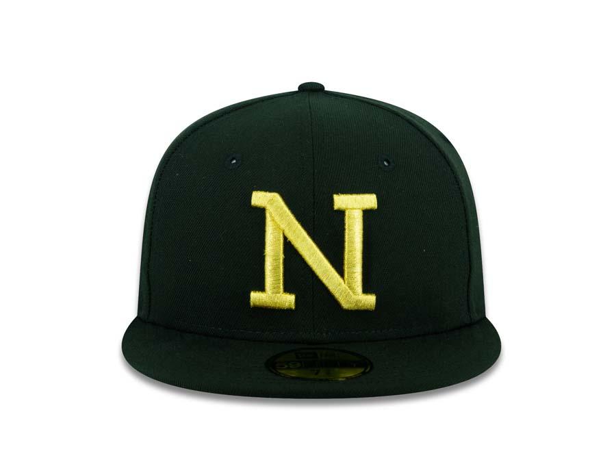 Mayos de Navojoa New Era 59FIFTY 5950 Fitted Cap Hat Black Crown/Visor Metallic Gold Logo