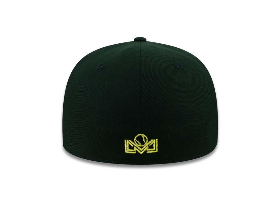 Mayos de Navojoa New Era 59FIFTY 5950 Fitted Cap Hat Black Crown/Visor Metallic Gold Logo