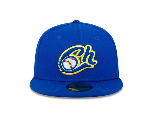 Charros de Jalisco New Era 59FIFTY 5950 Fitted Cap Hat Royal Crown/Visor Team Color Logo