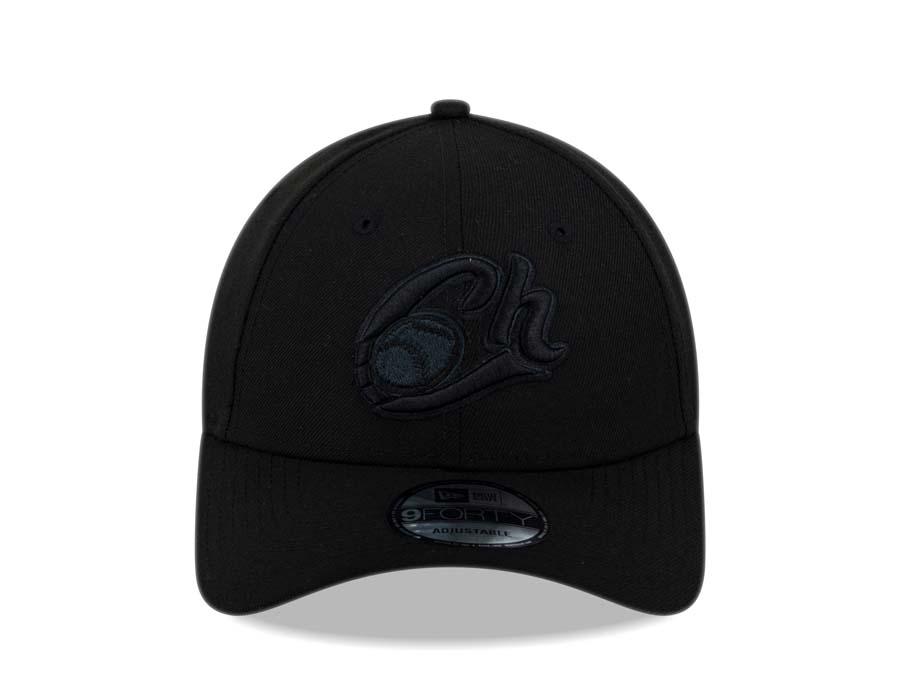 Charros de Jalisco New Era 9FORTY 940 Adjustable Cap Hat All Black Crown/Visor Black Logo