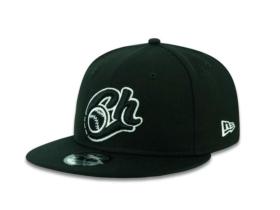 Charros de Jalisco New Era 9FIFTY 950 Snapback Cap Hat Black Crown/Visor Black/White Logo