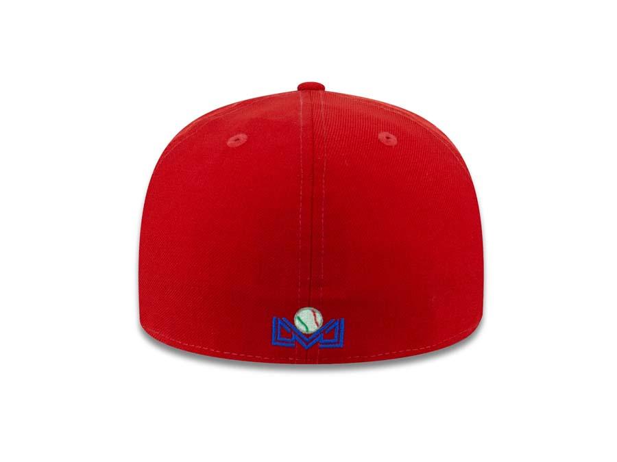 Venados de Mazatlan New Era 59FIFTY 5950 Fitted Cap Hat Red Crown/Visor White/Black Logo