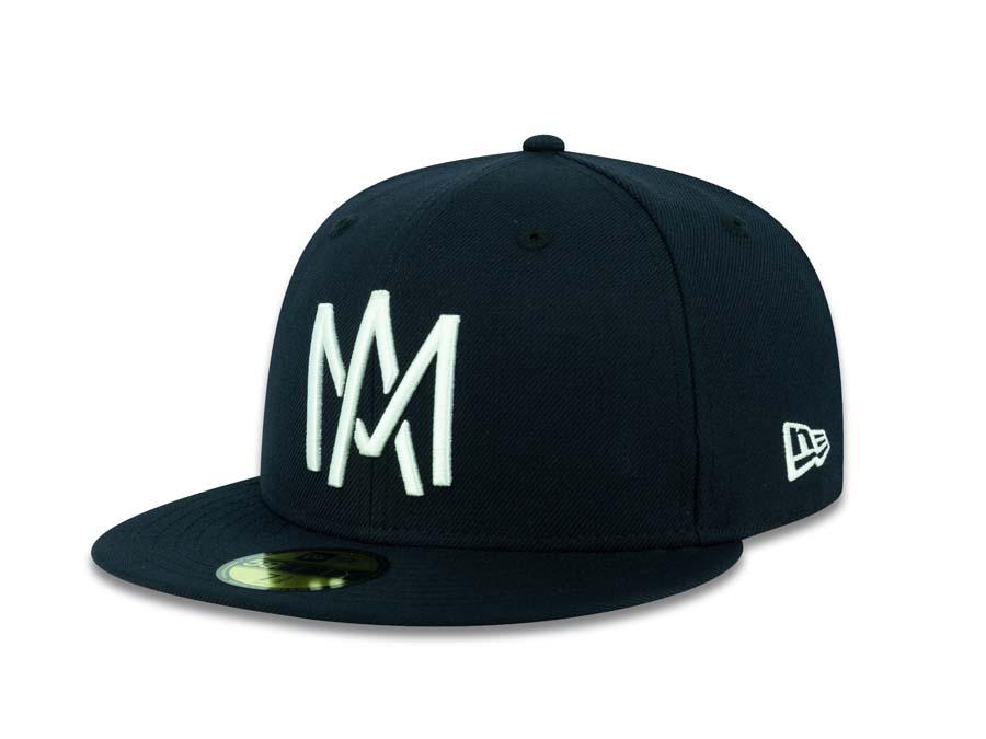 Aguilas de Mexicali New Era 59FIFTY 5950 Fitted Cap Hat Navy Crown/Visor White Logo